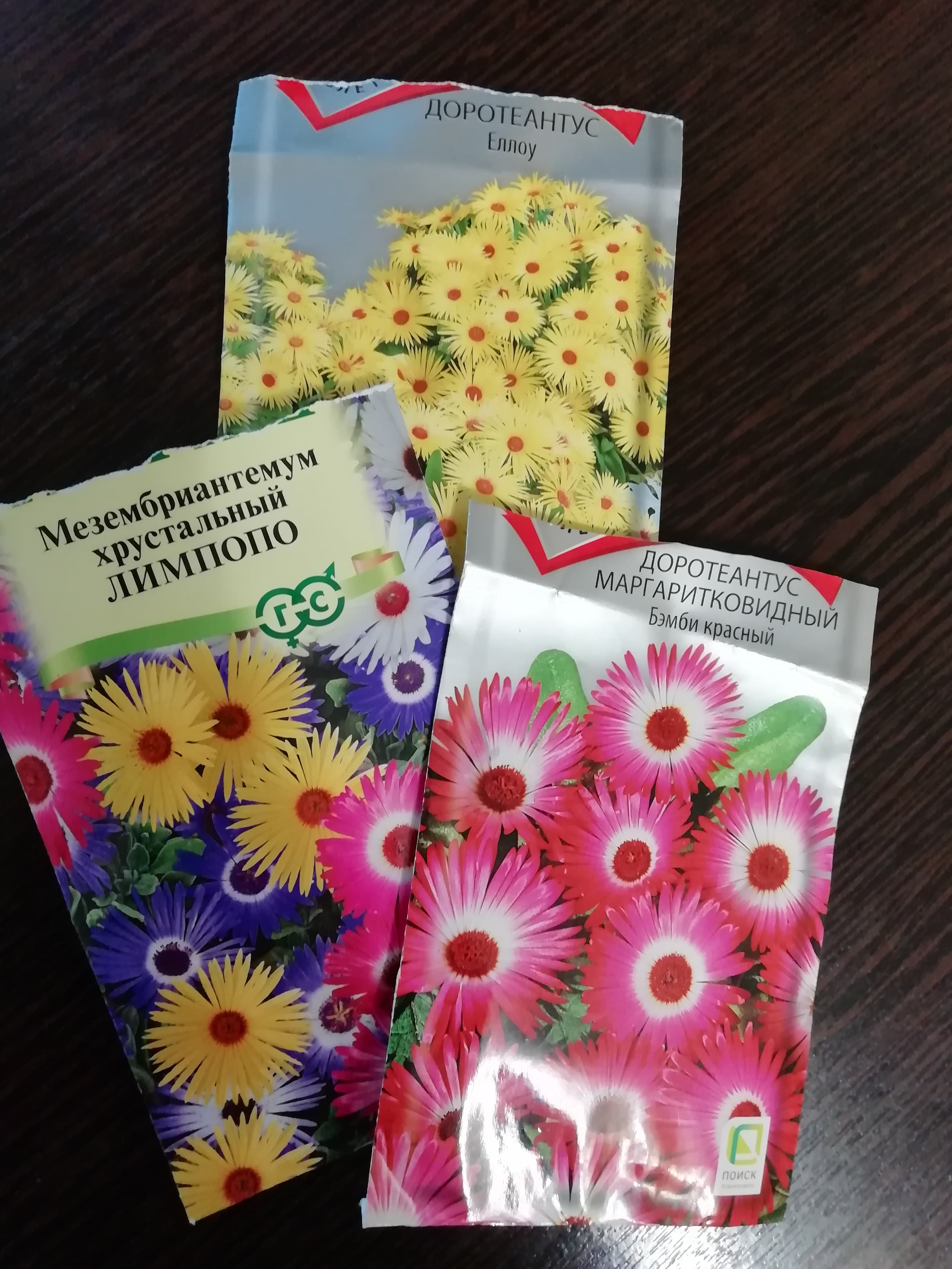Посев семян " хрустальных цветов".